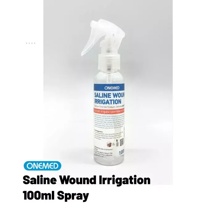 ONEMED Saline Wound Irrigation Spray 100 Ml (NaCl 0.9%) - CAIRAN PEMBERSIH Luka a