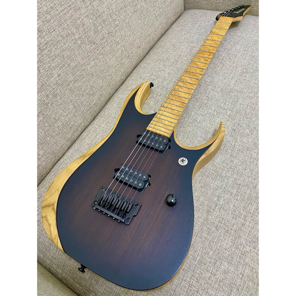 Ibanez Iron Label RGDIX6MRW Charcoal Brown Burst Flat