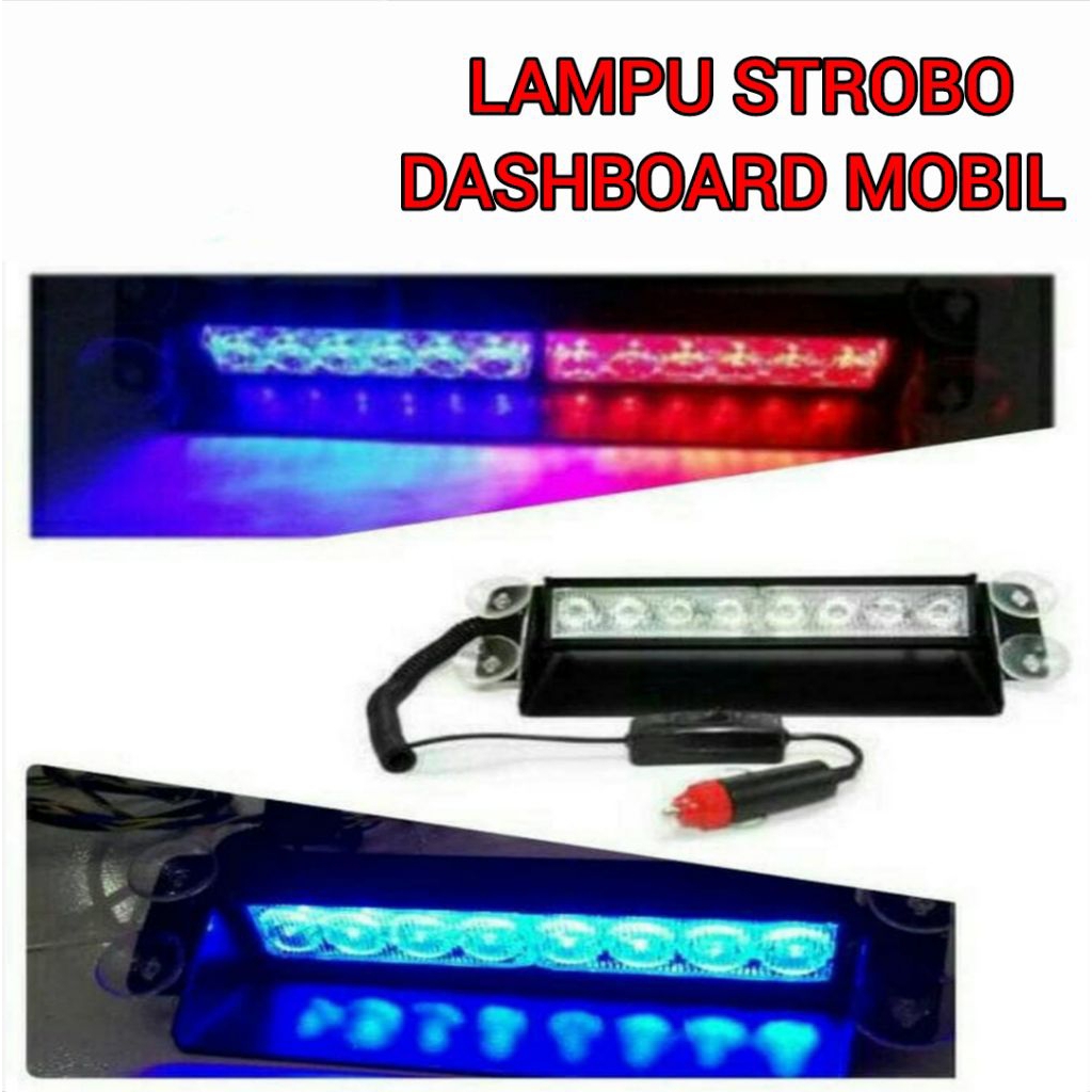 LAMPU LED STROBO DASHBOARD MOBIL