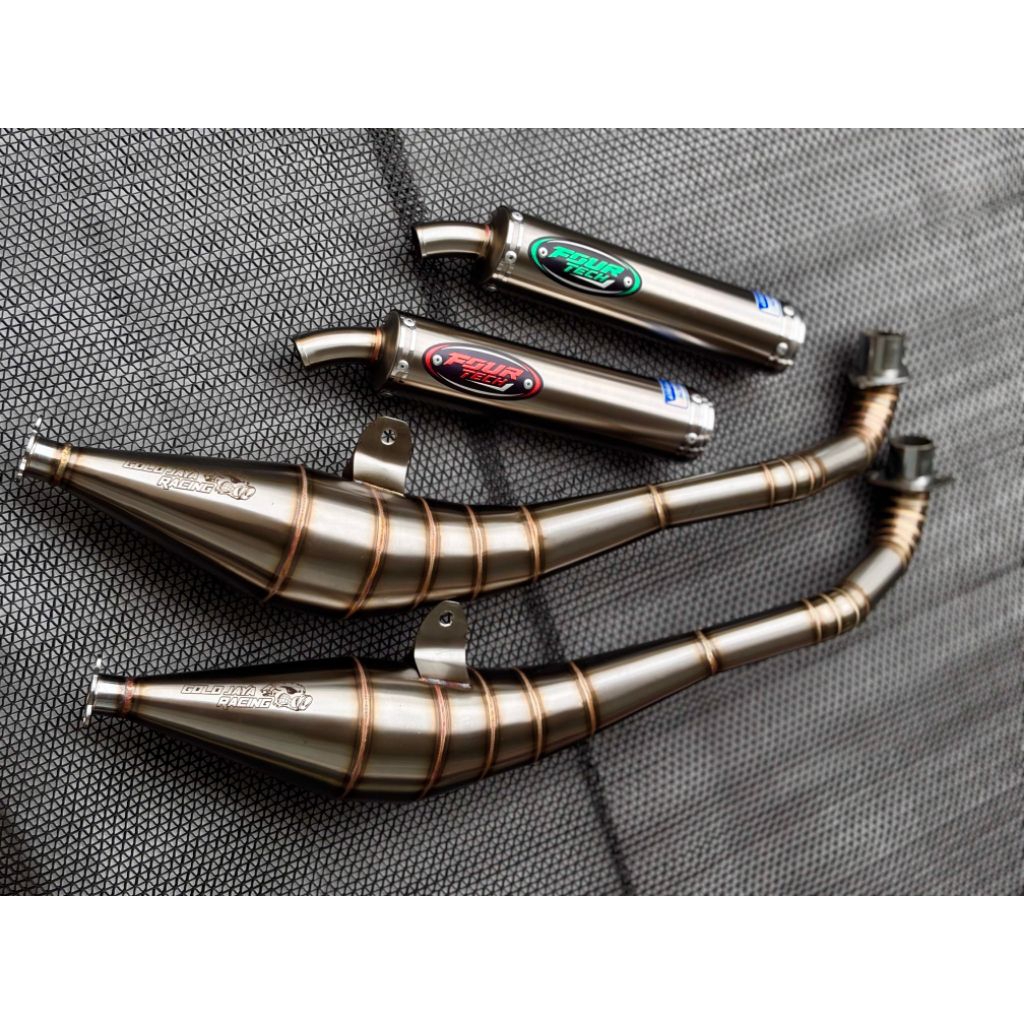 Knalpot FIZ-R Original Fourtech Racing Full stainless