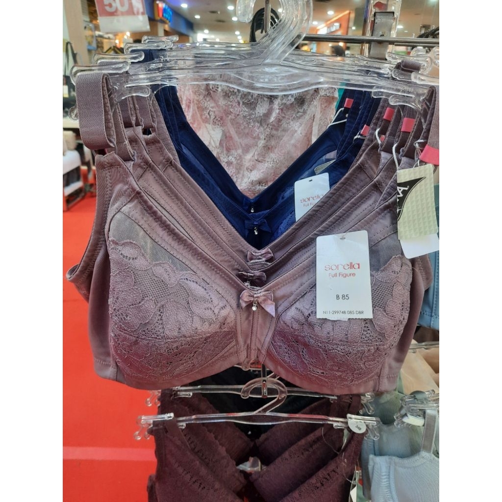 SORELLA FULL FIGURE BRA TANPA KAWAT TANPA BUSA RENDA N11-29974