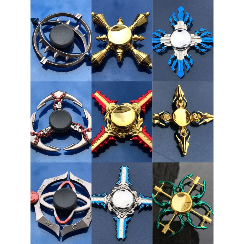Fidget spinner sayap spinner blade spinner unik spinner naruto shuriken sharingan original impor