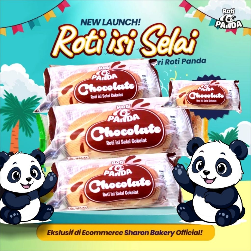 ROTI PANDA COKLAT ISI 5 SHARON BAKERY
