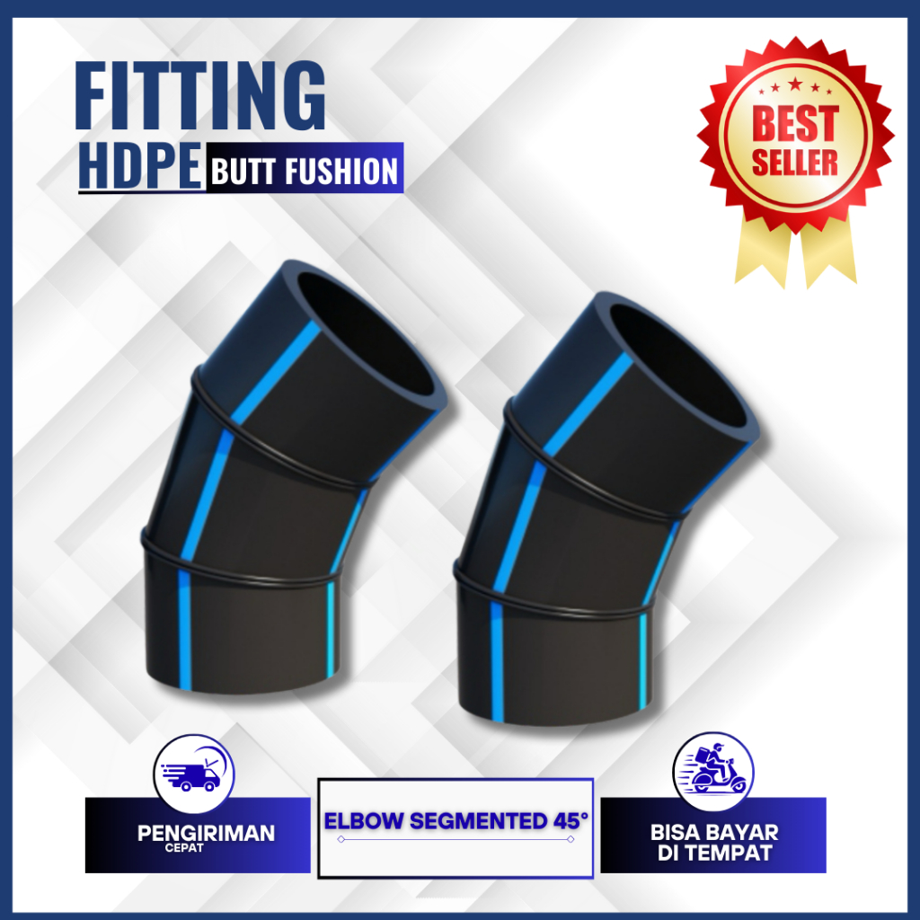 Elbow Hdpe Segmented 45° 6 inch 160mm