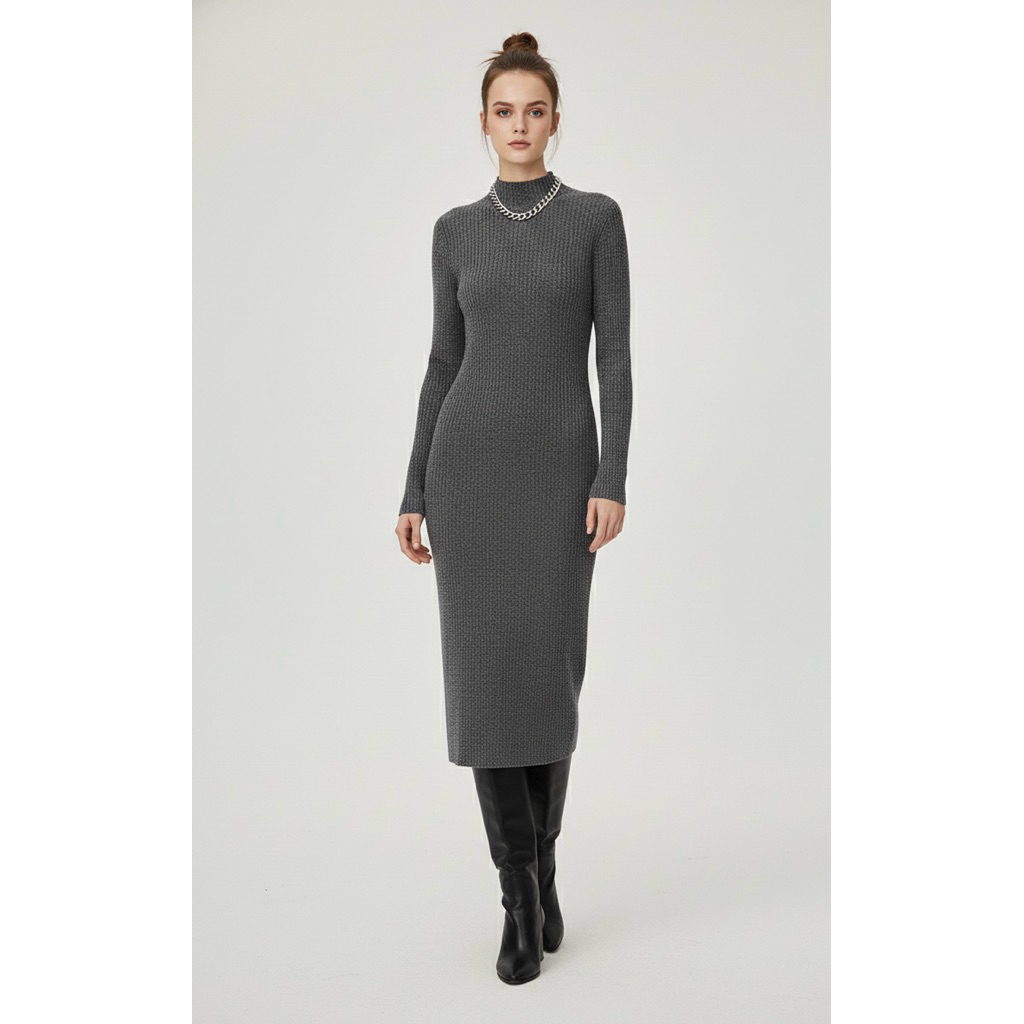 UNIQLO GREY KNITTED INNER DRESS