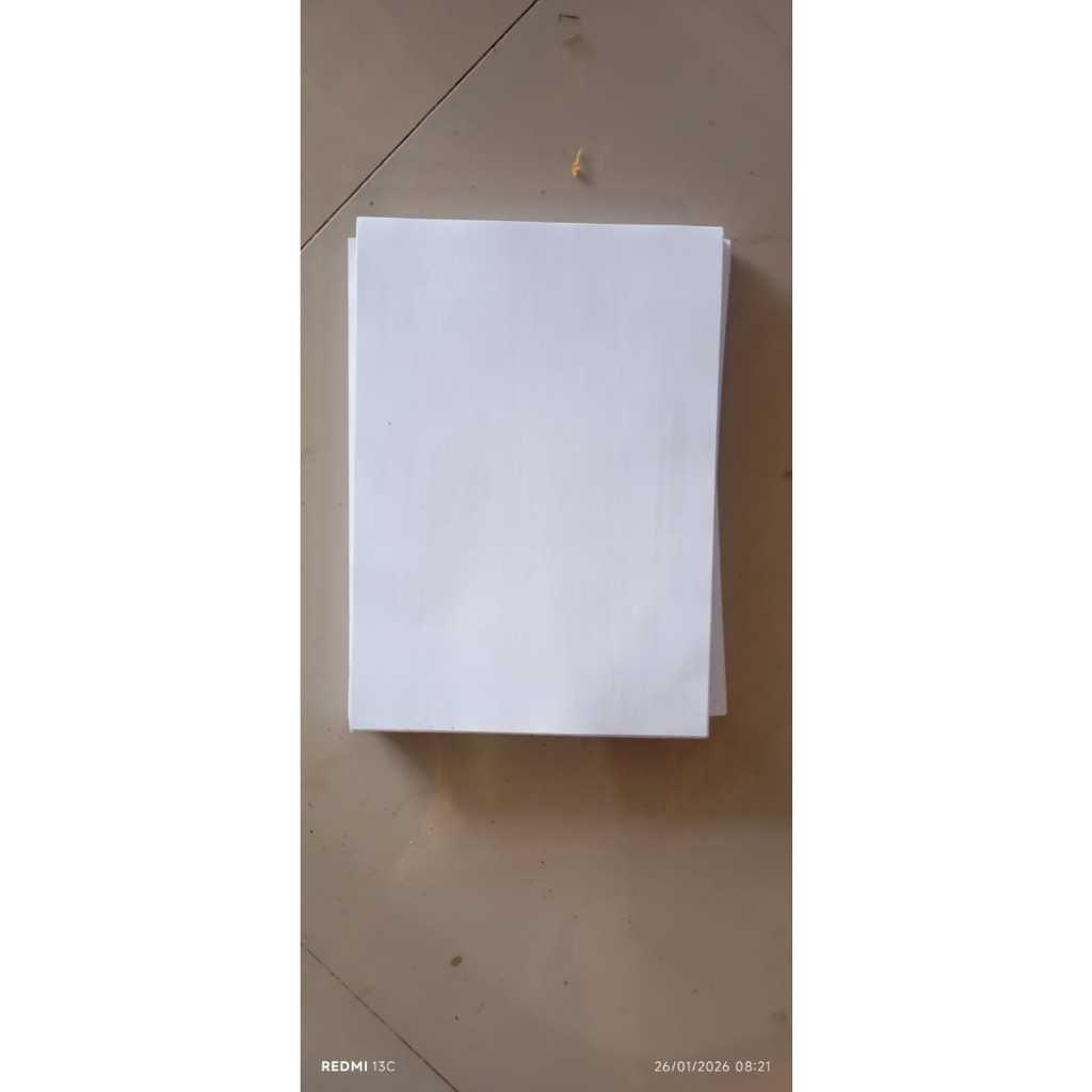 Kertas Bekas HVS A4 Satu Sisi Kosong 1kg - Bersih, Satu Sisi Kosong, Ideal untuk Bungkus