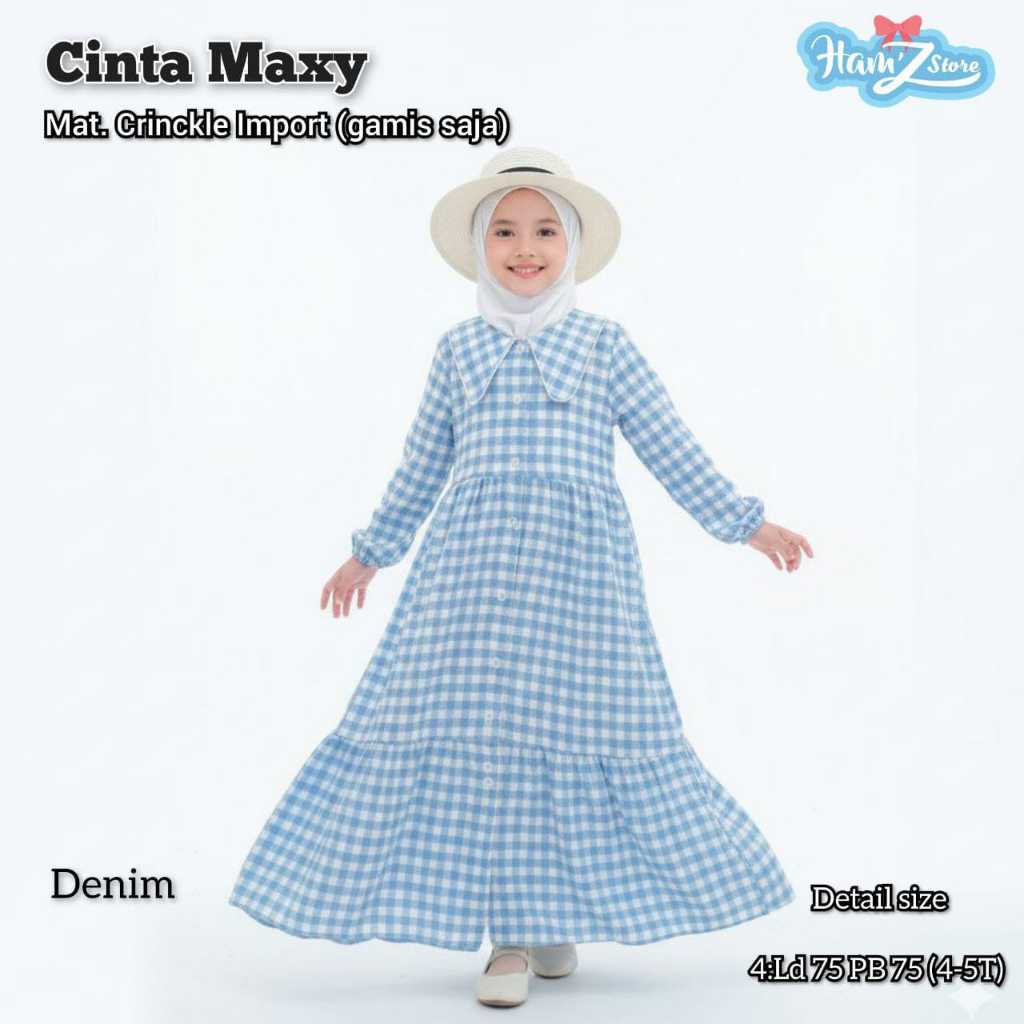 CINTA MAXY ORIGINAL BY HAMZSTORE BAHAN MAT. CRINKLE IMPORT (GAMIS SAJA)