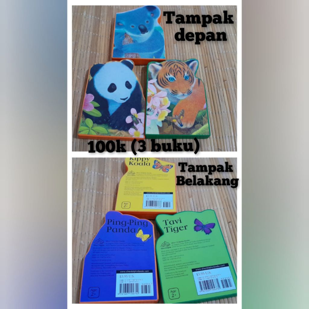 Bundling 3pcs buku BBW Animal Series (English)