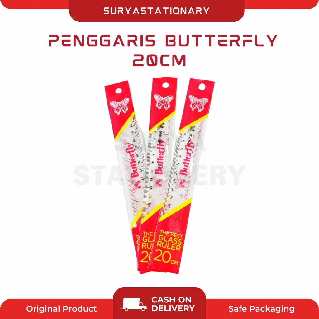 (PAK) PENGGARIS BUTTERFLY 20CM / BUTTERFLY 20CM / PENGGARIS 20CM