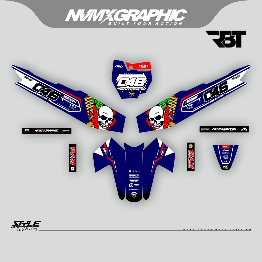Decal RBT Full Body – Stiker Body Motor Modifikasi