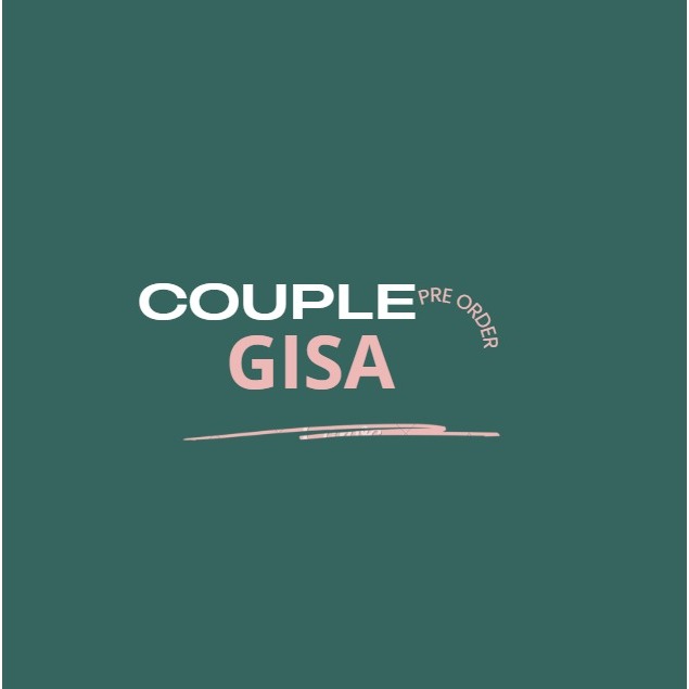 Gamis Couple Gisa  Bahan Armani LD Gamis 120 Panjang 140 LD Kemeja 120 Panjang 70cm - Pre-Order