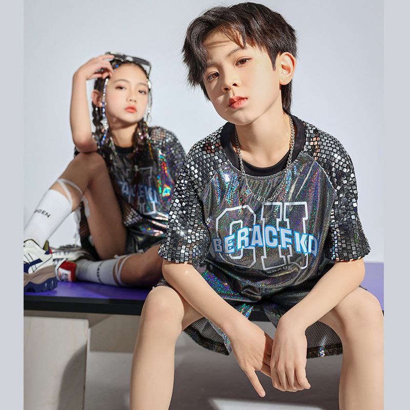 [JEWELS KIDS] FINLAND BLINK DANCE SILVER SET/ SETELAN BAJU DANCE COUPLE ANAK KOREA IMPORT/ SETELAN F