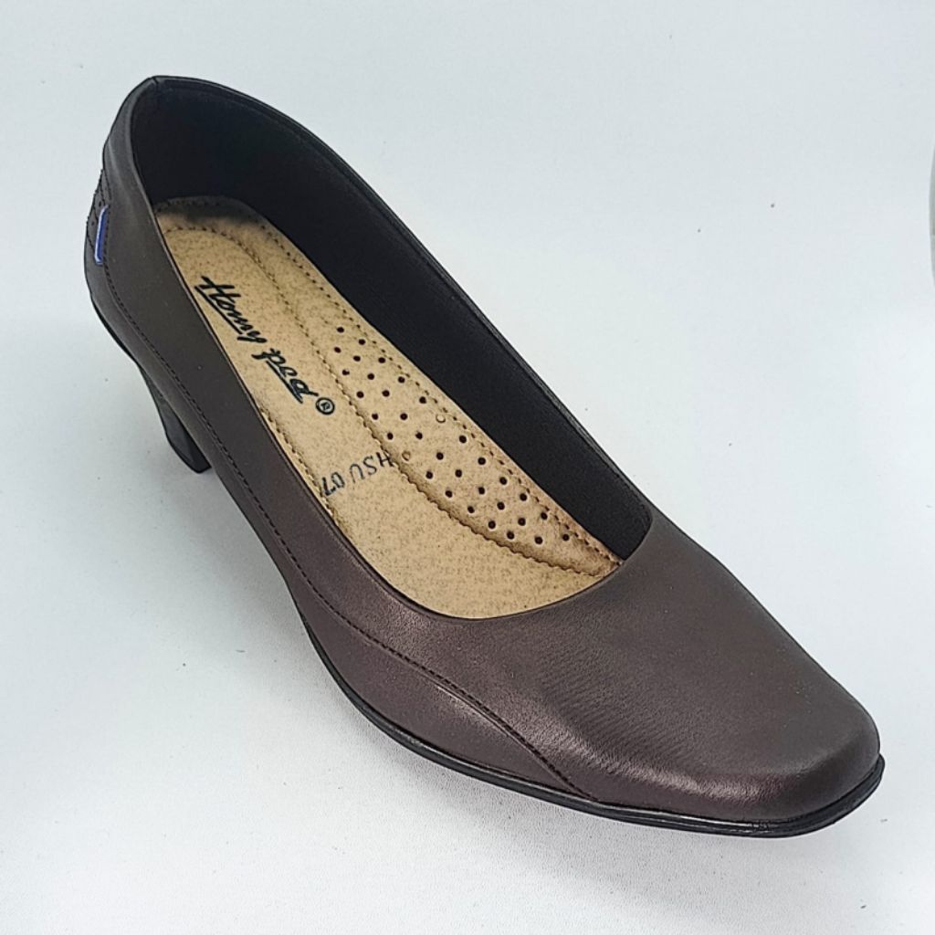 Homyped HSU 07 Sepatu Kerja Wanita Hitam / Heels Wanita Hitam