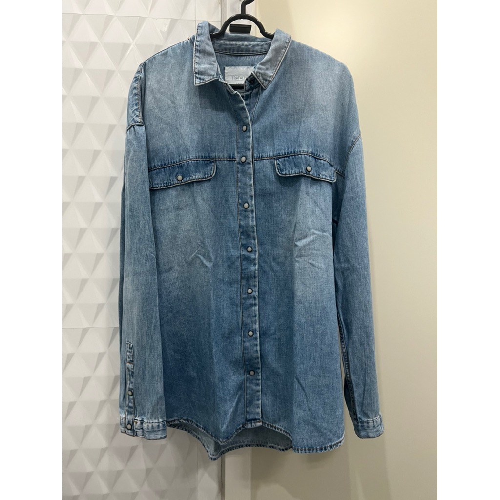 Zara denim oversze shirt XS