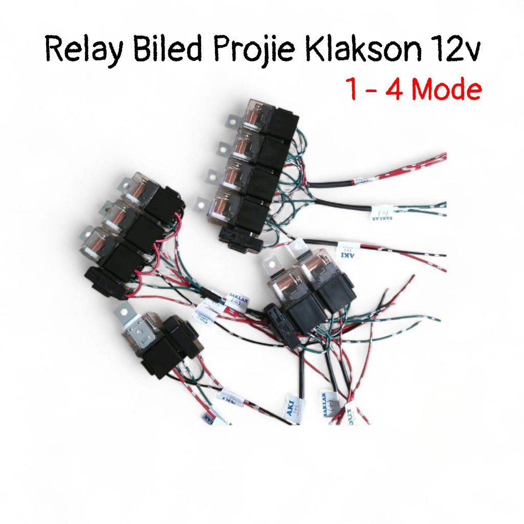Relay Lampu Biled Projie Klakson Riley 4 Kaki 12v 80a LT1