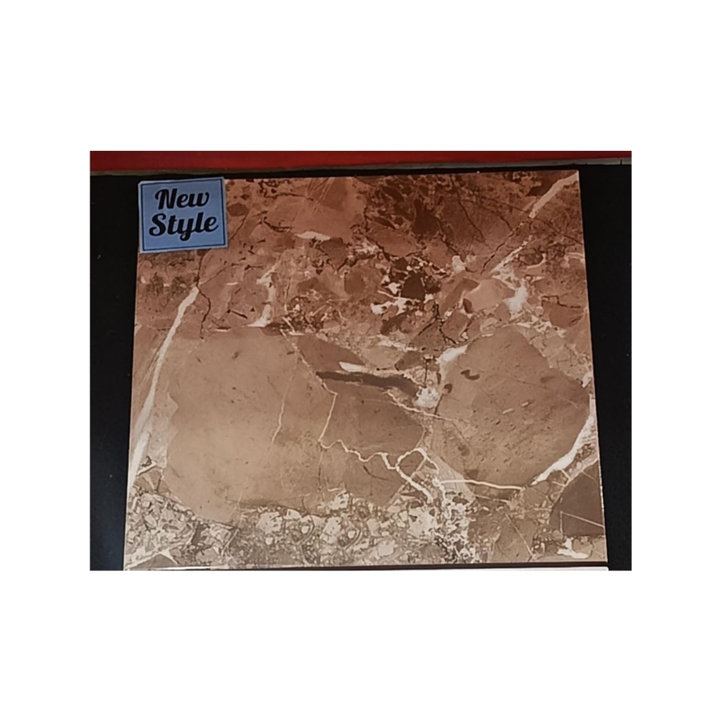 Keramik 40x40 Lantai Glossy Lhasa Brown