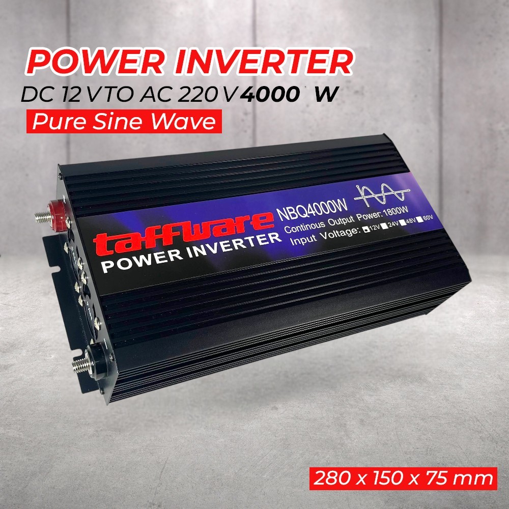 ORIGINAL GARANSI Inverter Pure Sine Wave 4000 watt  DC 12V/24 to AC 220V
