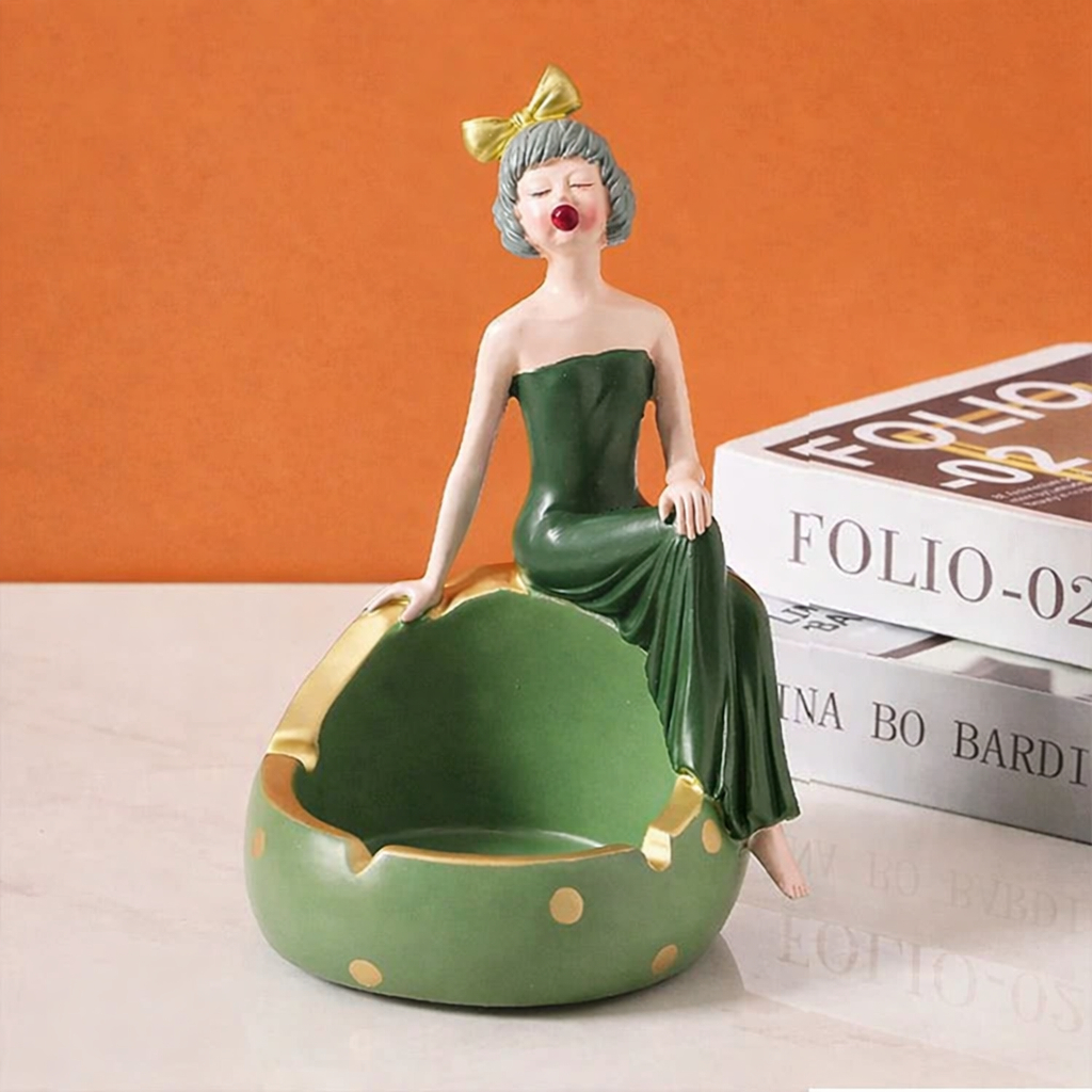 Dekorasi Pajangan Meja Unik Pajangan Meja Tamu / Girl Green 3705