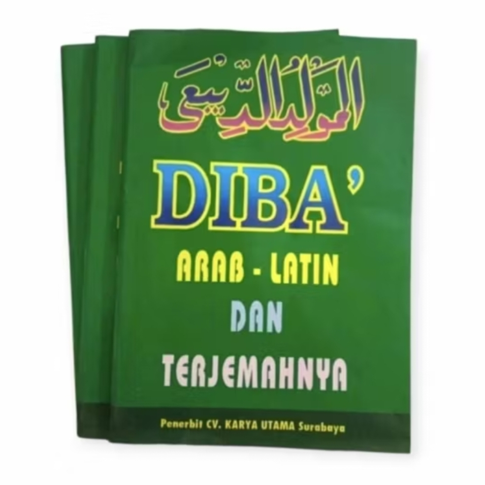 Buku Kitab Maulid Diba Arab Latin dan Terjemahan Lengkap Original KU
