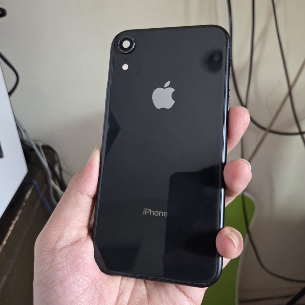 housing iphone xr hitam 100% original copotan