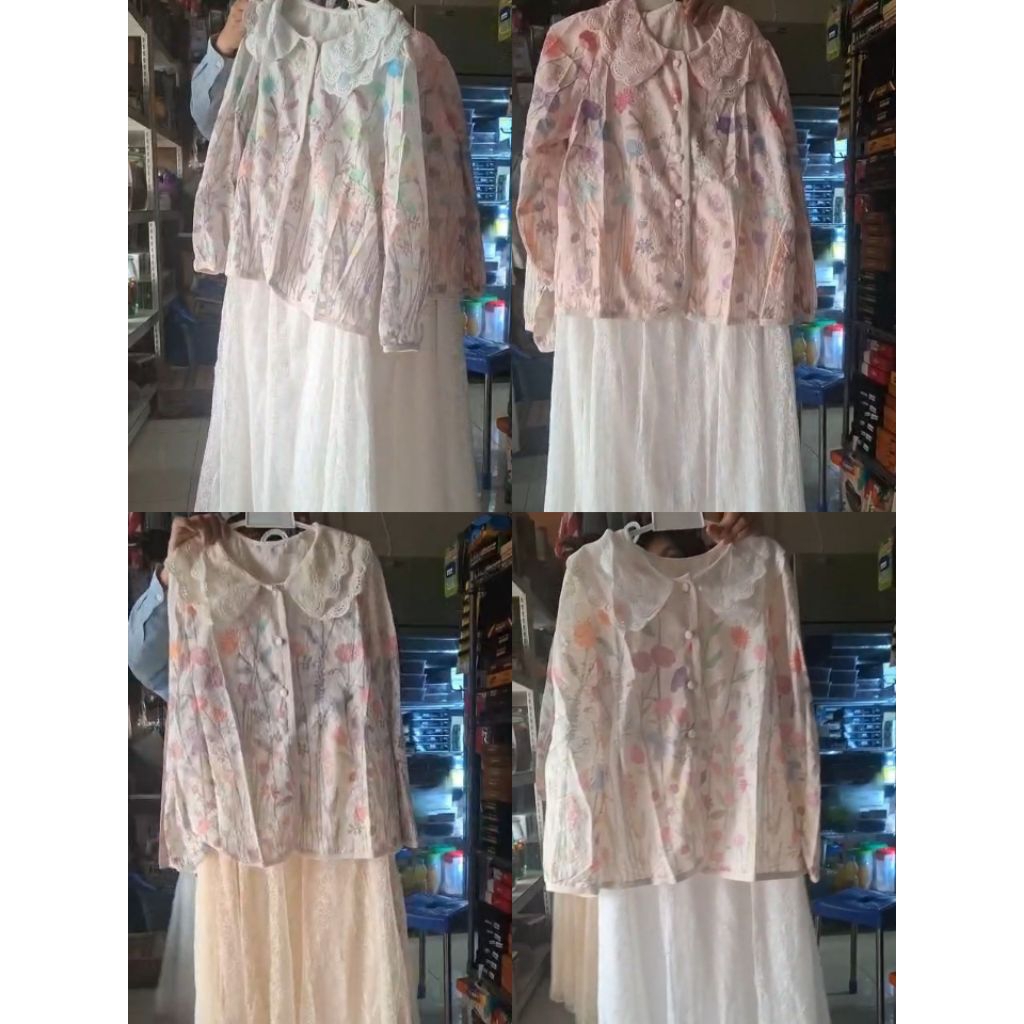 One Set Atasan + Rok Brukat