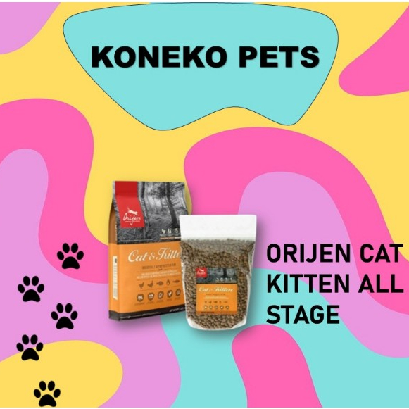 MAKANAN KUCING | ORIJEN CAT | ORIJEN CAT KITTEN ALL STAGE 400 GR REPACK