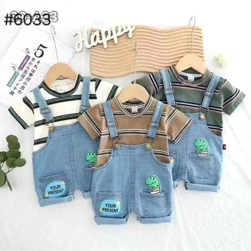 (BISA COD) 1-5 tahun SETELAN OVERALL ANAK LAKI LAKI IMPORT MURAH / SETELAN KODOK ANAK IMPORT JEANS A