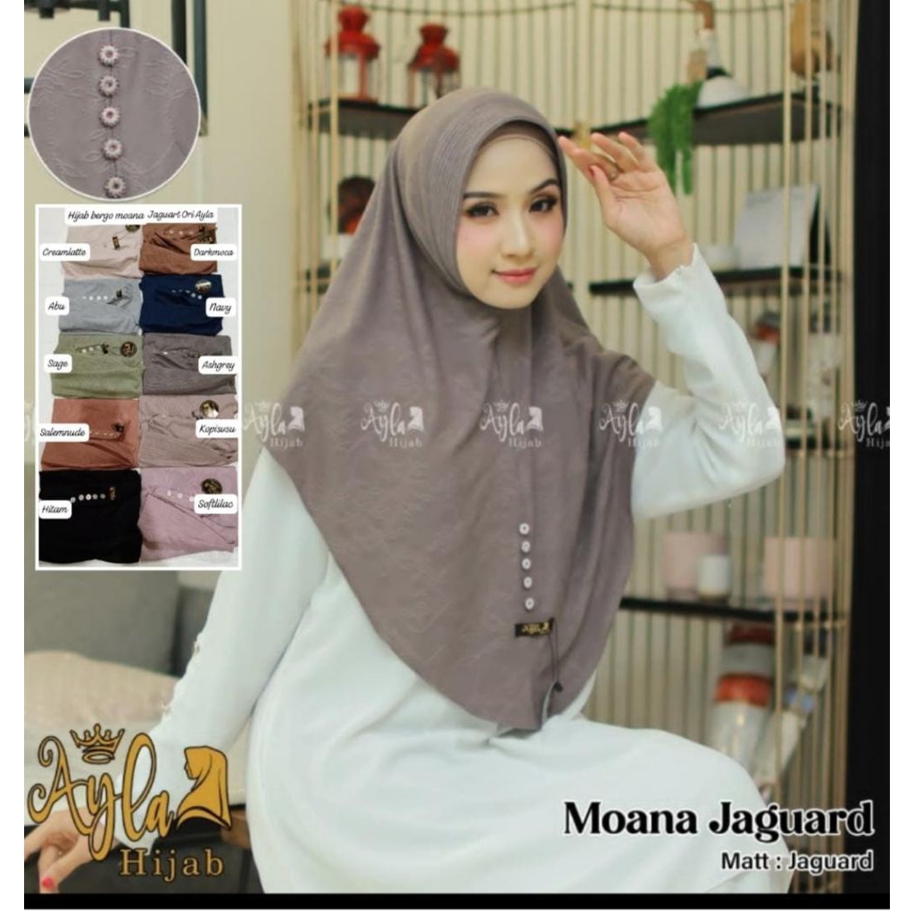 Hijab bergo instan Moana jaguart/Ayla hijab