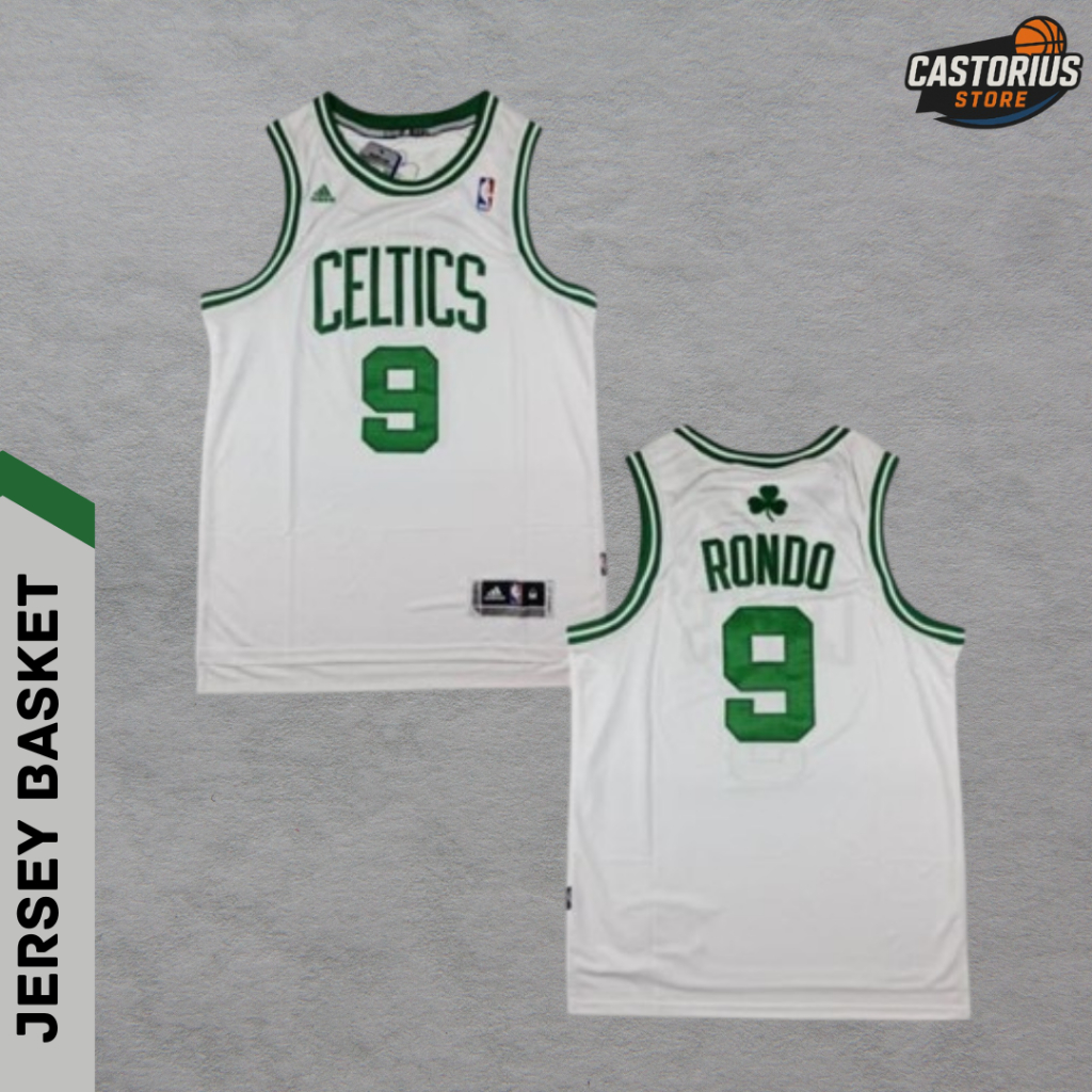 Baju Jersey Basket Swingman Rajon Rondo Boston Celtics Putih - BOSTON CELTICS PUTIH RAJON RONDO #9