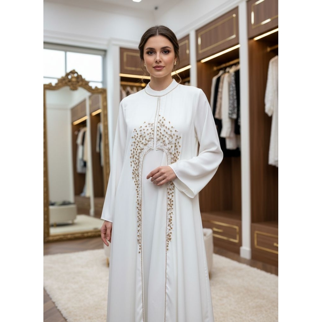 ABAYA CRISTALIA ABAYA TERBARU SET PASMINA