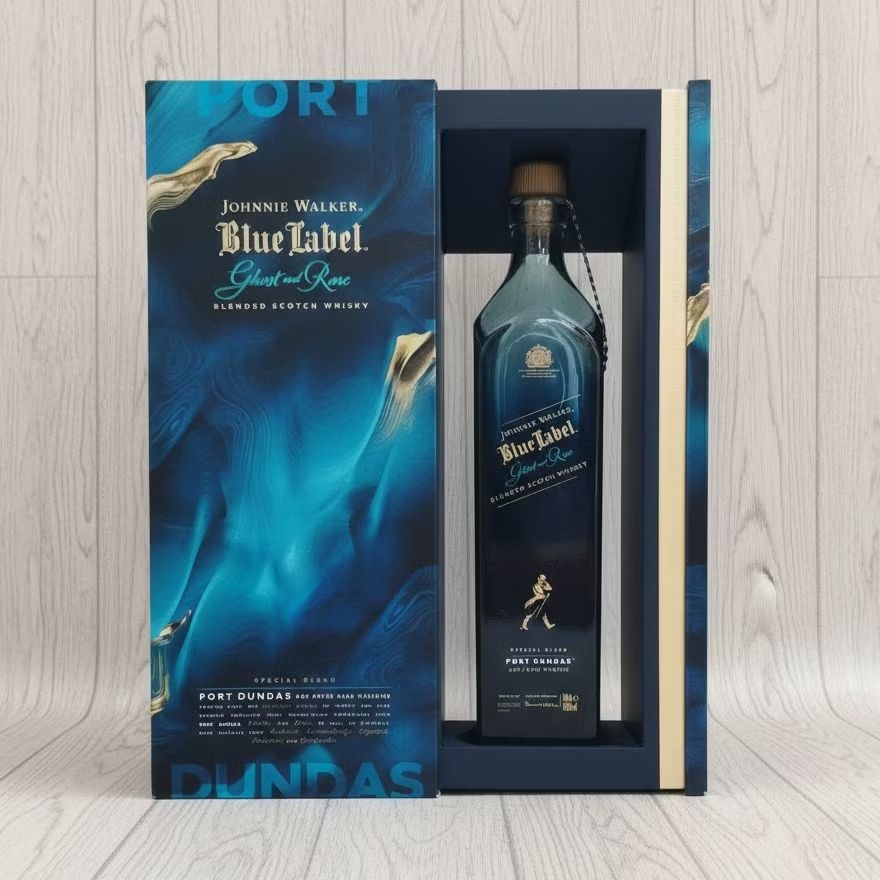 Botol Kosong JW Blue Label Ghost n Rare Port Dundas 750ml