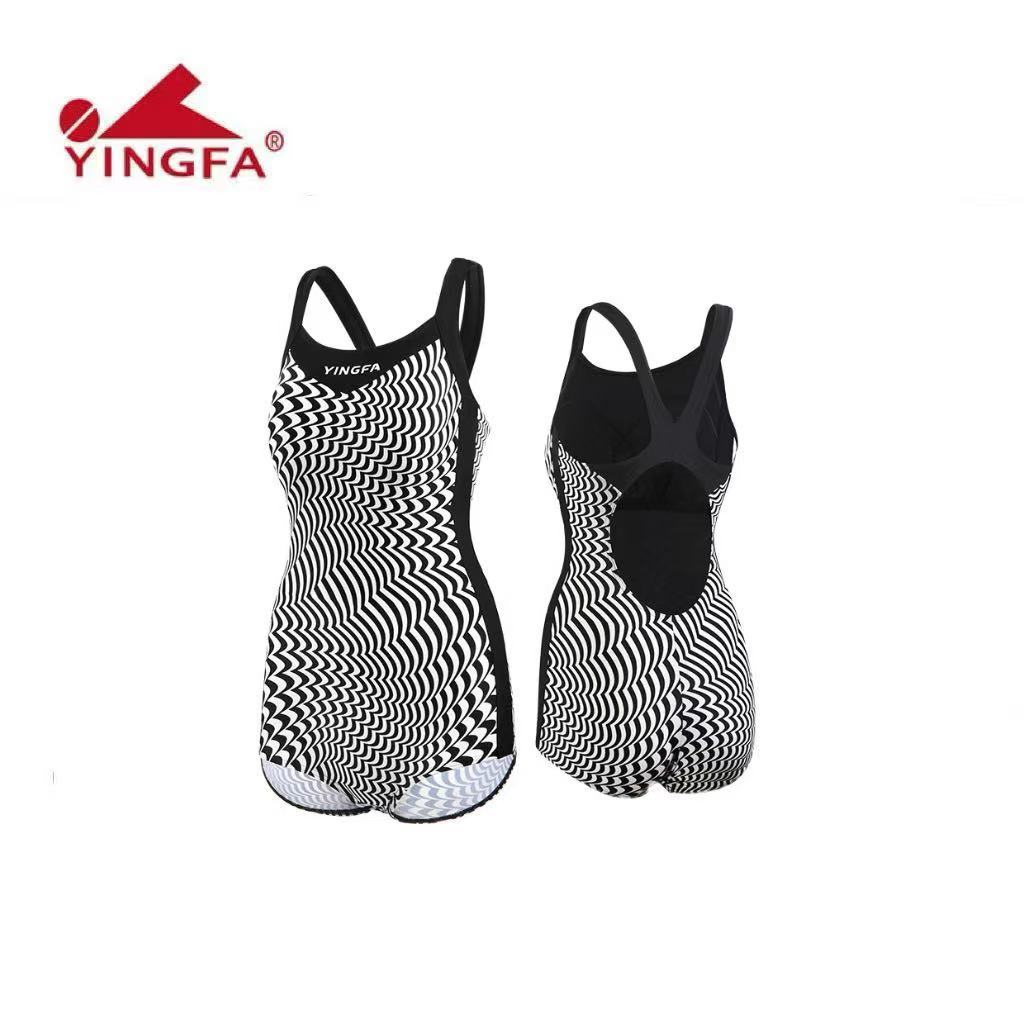 Yingfa swimsuit women's one-piece small flat corner swimming pool special swimsuit, slightly overwei