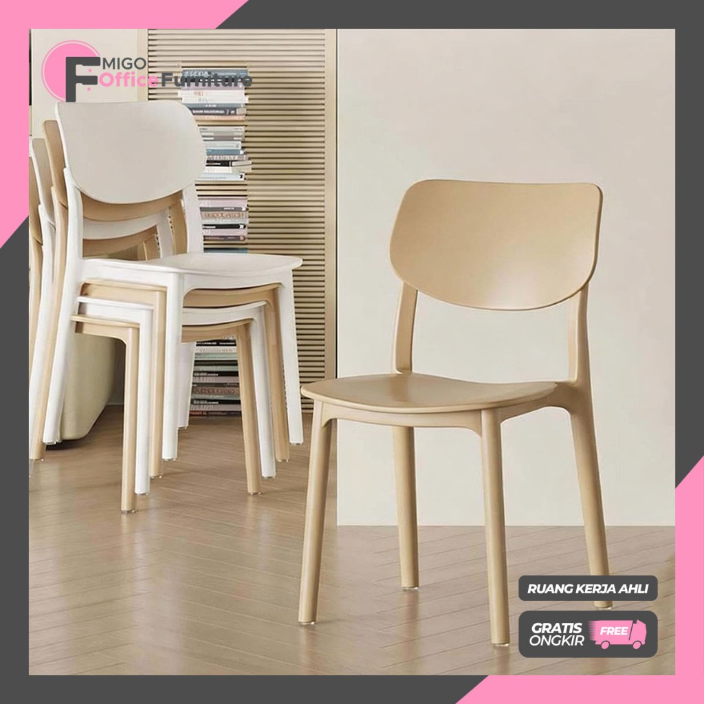 Kursi Makan Plastik / Kursi Belajar / Kursi Murah/ Kursi Plastik Cafe