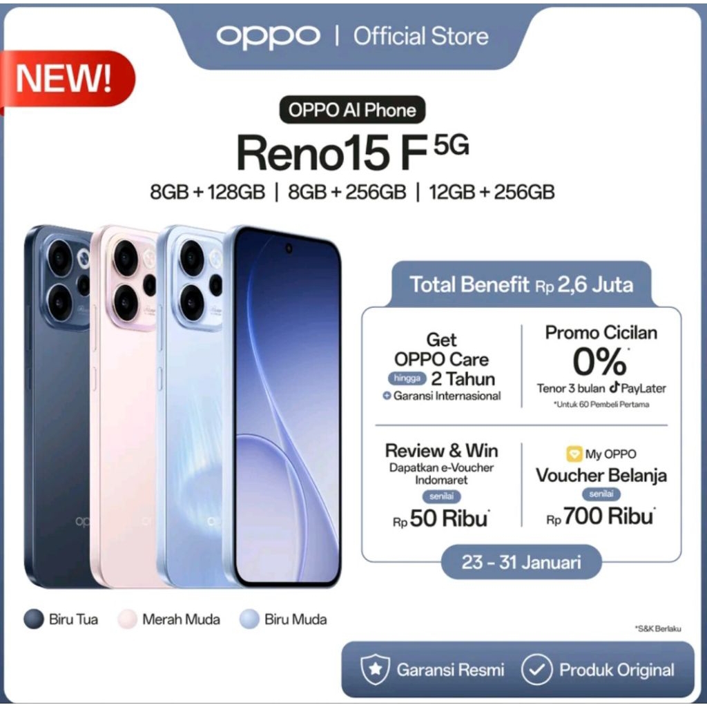 OPPO RENO 15F 5G [8/128GB]