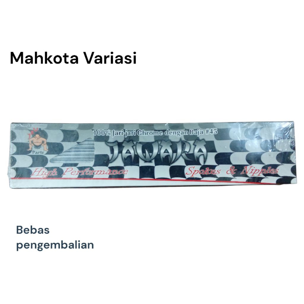 JARI-JARI Merk JAWARA 9X180 CHROME