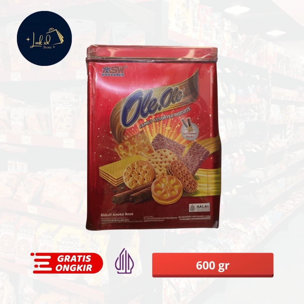 ASWfoods Ole-Ole Family Assorted Biscuits 600 gr Parcel Lebaran