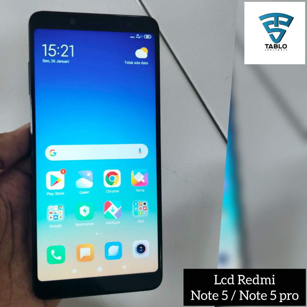 LCD touchscreen frame Xiaomi Redmi Note 5 Note 5 pro whyred Ori copotan hp