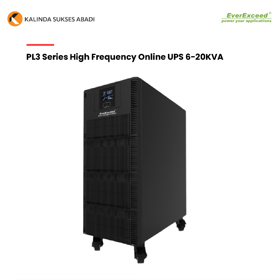 EverExceed High Frequency Online UPS PL3 1/1 Phase 6-20KVA