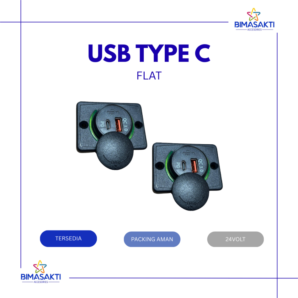 PORT CAS HP USB TYPE C / CHARGER BUS / MOBIL / FLAT TIPE C