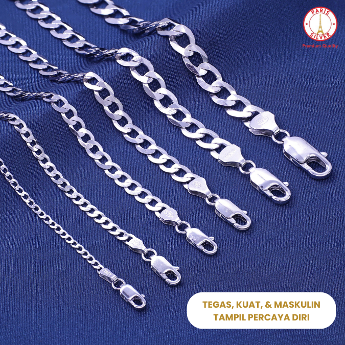 Kalung Pria Perak Asli 925 Sisik Naga Tebal & Kokoh – Premium Silver Anti Karat