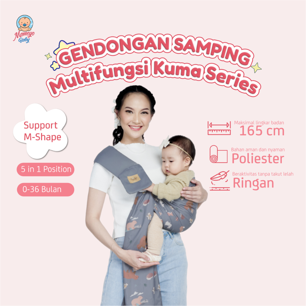 Gendongan Samping Multifungsi Gendongan Samping BABY JOY KUMA Series