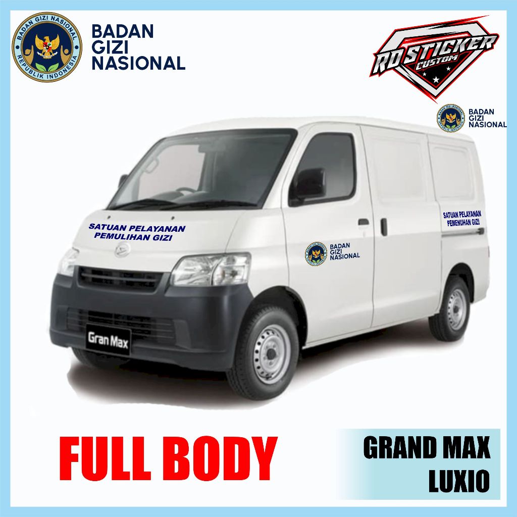 STICKER MOBIL SPPG.STICKER MOBIL MBG.STICKER MOBIL GRANDMAX/LUXIO SPPG/MBG/BGN