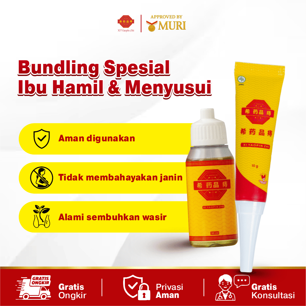 Xi Yaopin Zhi Paket Salep Oil Obat Wasir Herbal