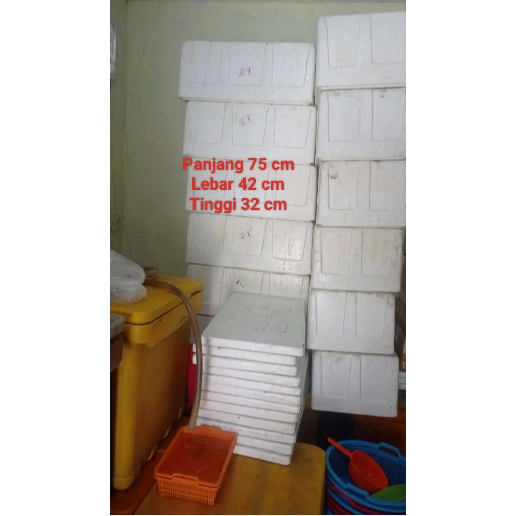 Styrofoam Box Bekas Ukuran 75x42x32 cm