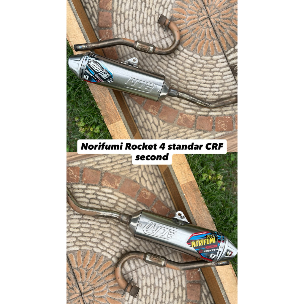 knalpot rocket 4 CRF second bekas