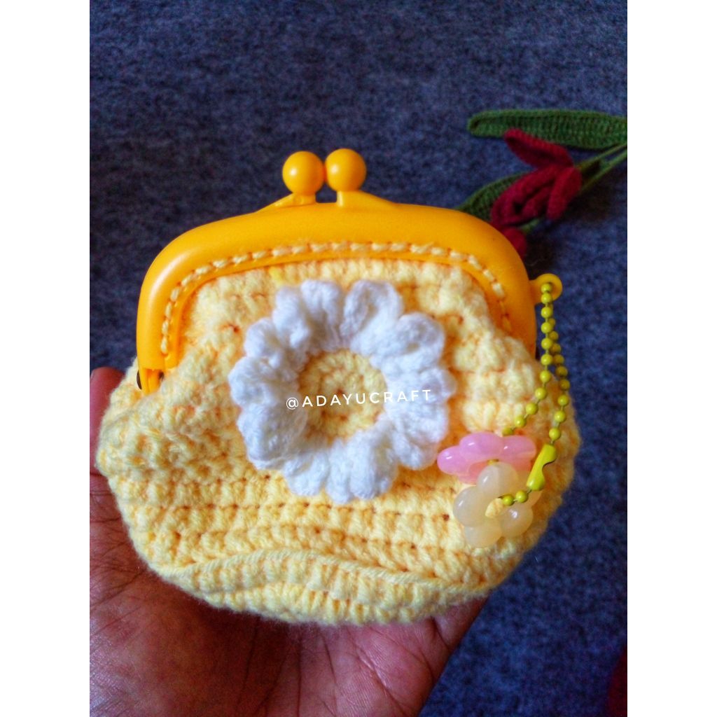 dompet rajut|dompet behel rajut|dompet koin rajut| handbag rajut handmade