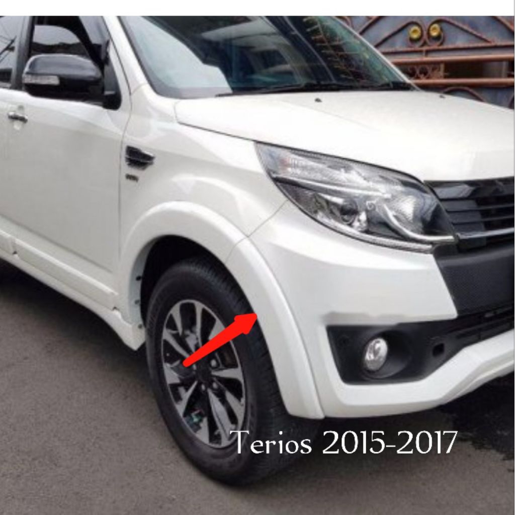 over fender rush Terios depan satuan kanan 2015-2017