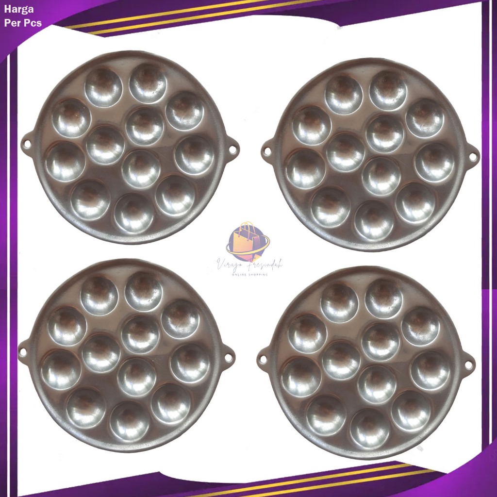 Cetakan Baklor Lubang 12 Wajan Cetakan Takoyaki Telur Congkel Puyuh / Kue Cubit / Cilor Maklor / Pen