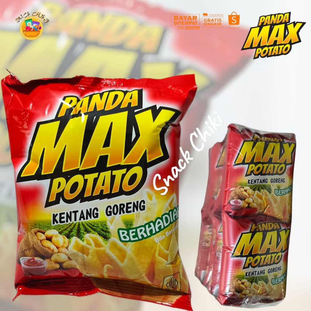 CHIKI VIRAL CHIKI POTATO PANDA MAX CHIKI BERHADIAH 1 PAC 10 PCS