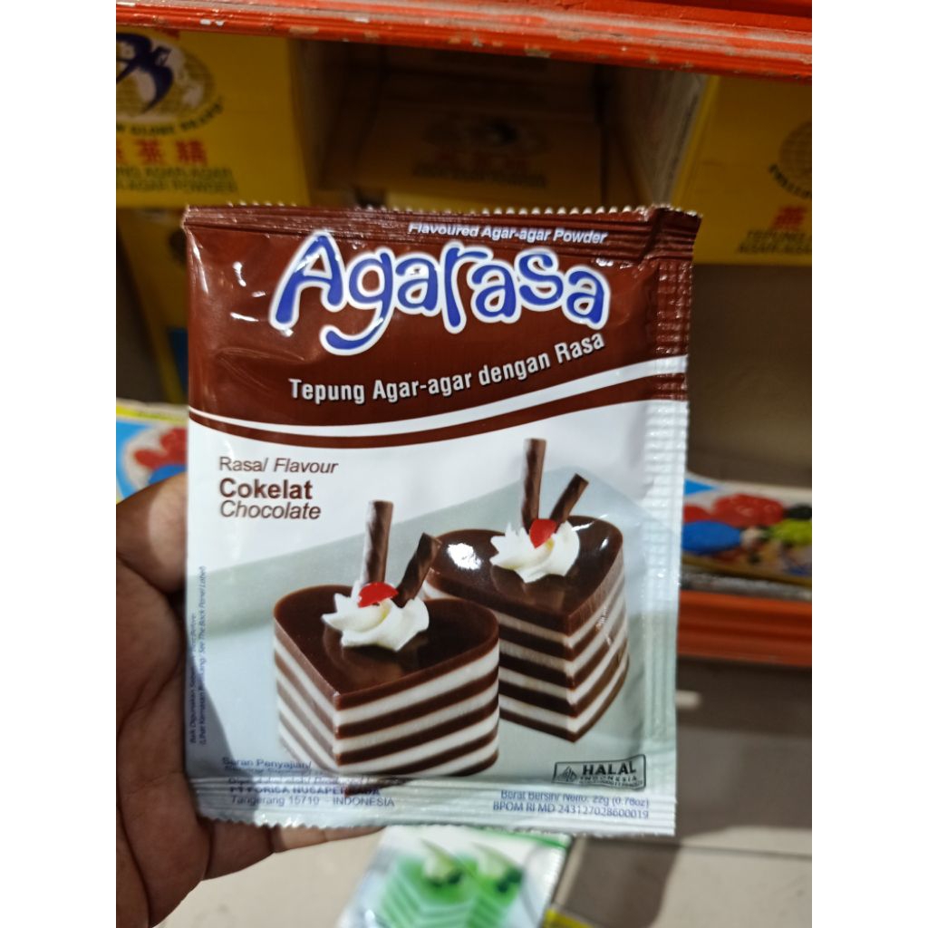 Agarasa tepung agar agar rasa coklat 22g